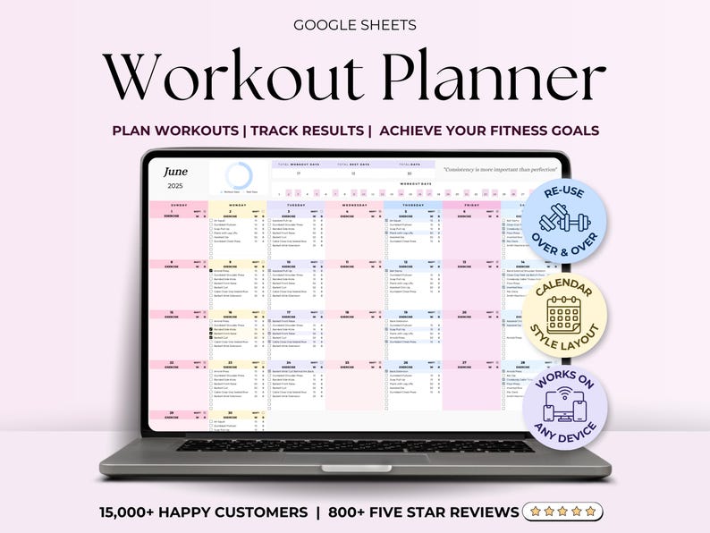 Workout Tracker – Beginners – Google Sheets Template