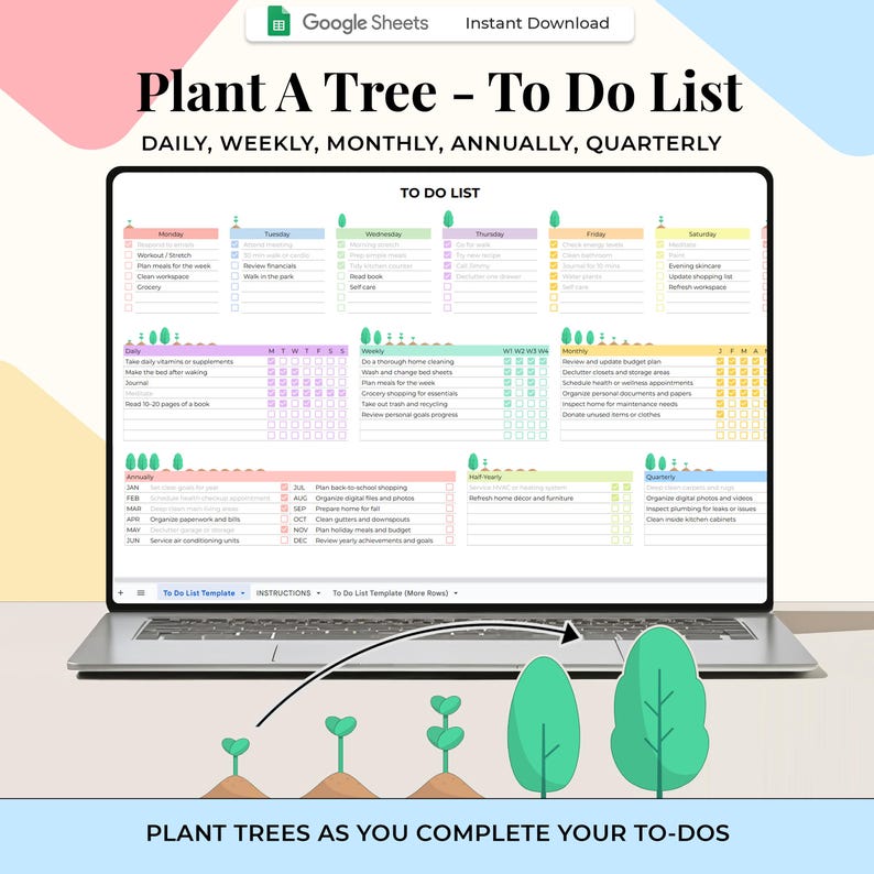To Do List Template - Personal - Google Sheets Template