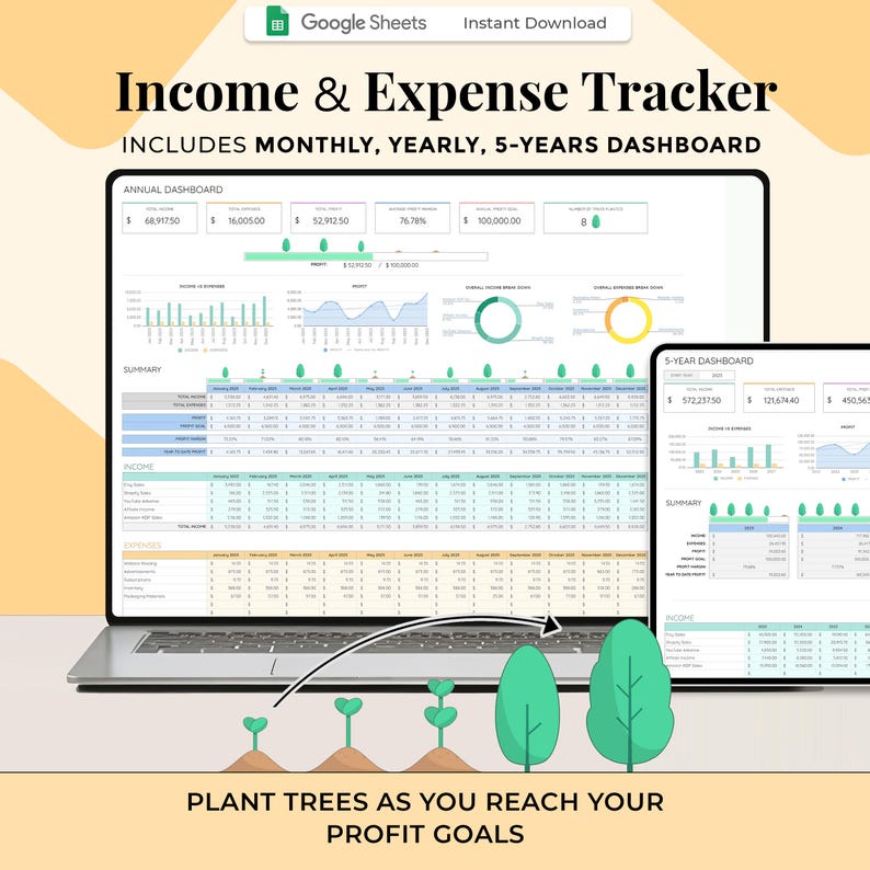 Income and Expense Tracker – Google Sheets Template