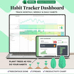 Habit Tracker – Students – Excel / Google Sheets Template
