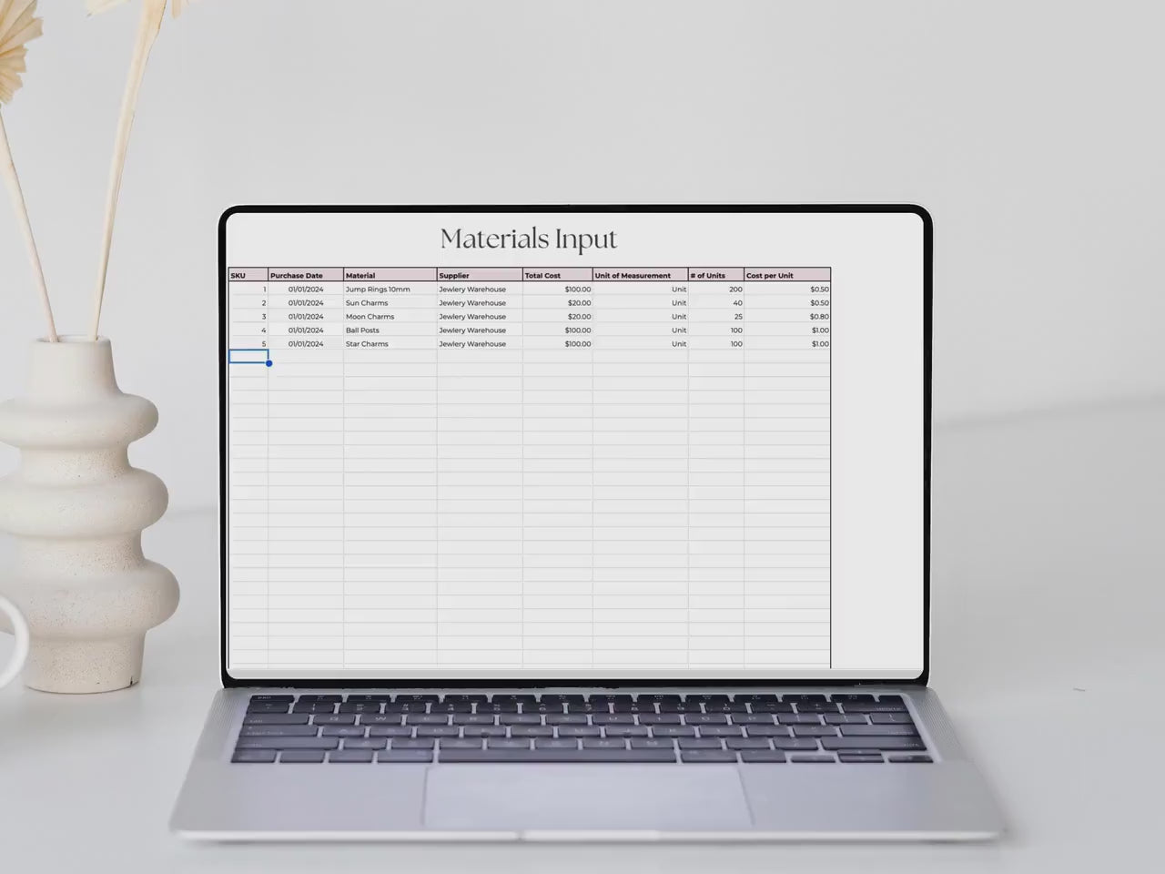 Product Pricing Calculator – Excel / Google Sheets Template