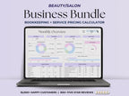 Beauty Bookkeeping – Techs – Excel / Google Sheets Template