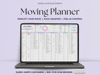 Moving Planner – Renters – Excel / Google Sheets Template
